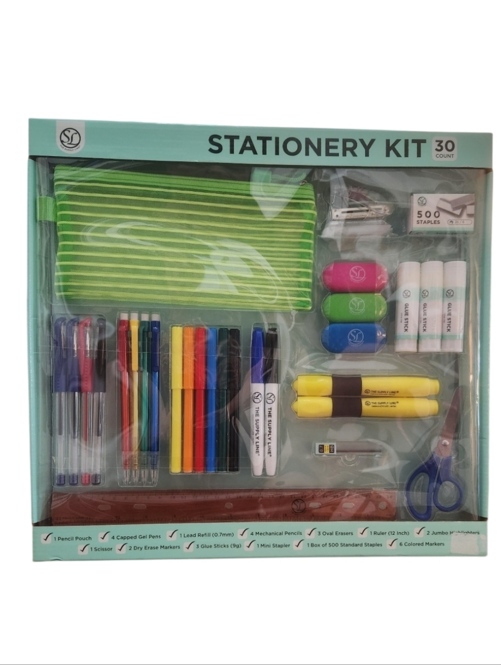 Stationery Kit 30-Count by The Supply Line For The Office / School / Home NIB